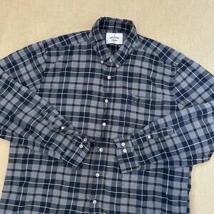 Portuguese Flannel Pioneer Style Plaid Button Up Shirt 2XL